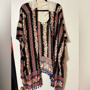 Kori Black Floral Kimono